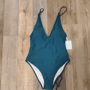 NWT Cupshe Jade Green One-Piece Swimsuit